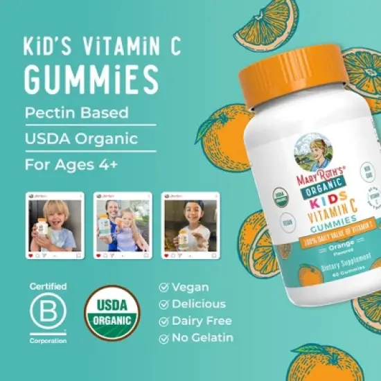 MaryRuth's Organic Kids Vitamin C Gummies image {7}