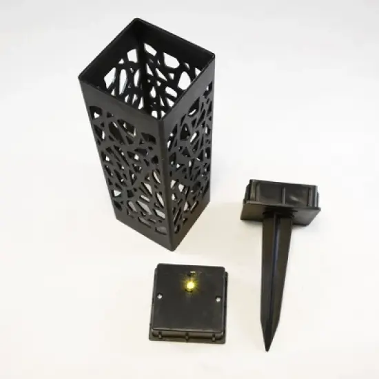 LumaBase Solar-Powered Garden/Tabletop Lights, Black - Set of 4 image {7}