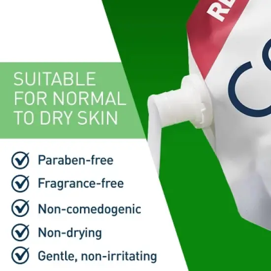 CeraVe Hydrating Facial Cleanser Refill For Normal to Dry Skin - 16 fl oz image {5}