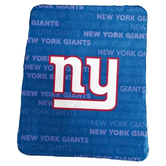 NFL New York Giants Classic Fleece Throw Blanket image {1}