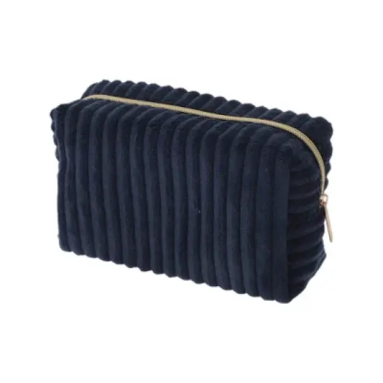 Unique Bargains Vertical Stripe Pattern Makeup Bag 1 Pc image {9}