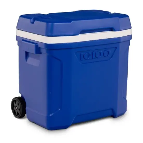 Igloo Latitude 30qt Roller Cooler: Hard-Sided with Wheels, 41-Can Capacity image {8}