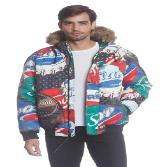 Members Only Men's Bottle Cap Print Jacket image {3}