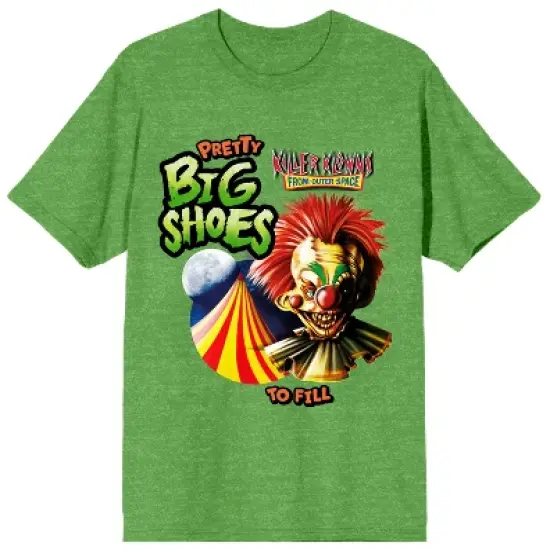 Killer Klowns From Outer Space Pretty Big Shoes To Fill Crew Neck Short Sleeve Green Heather Women's T-shirt image {3}