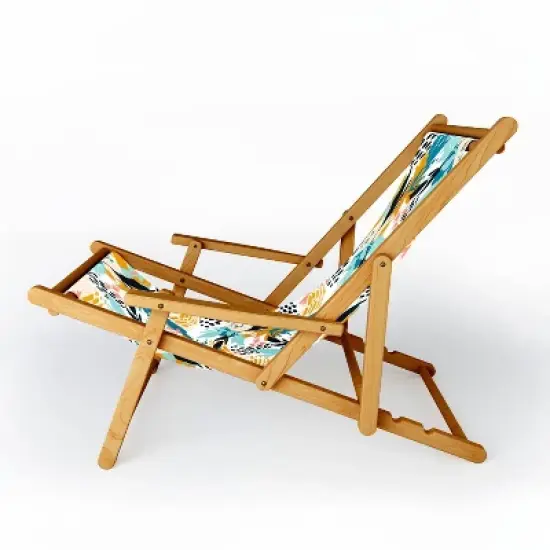 Marta Barragan Camarasa Botanical Brushstrokes Sling Chair - Deny Designs image {1}