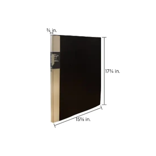 JAM Paper Display Book 14 x 17 Black 24 Pages Per Book Sold Individually 2133696 image {4}