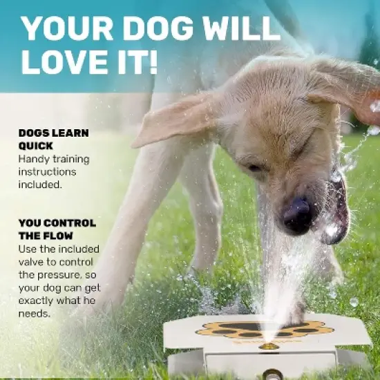 Outdoor Dog Sprinkler Water Fountain for Dogs with Interactive Play, Easy Setup, Fun Water Spray image {2}