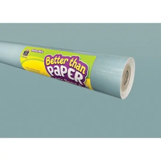 Teacher Created Resources&reg; Better Than Paper&reg; Bulletin Board Roll, 4' x 12', Stone Blue, 4 Rolls image {1}