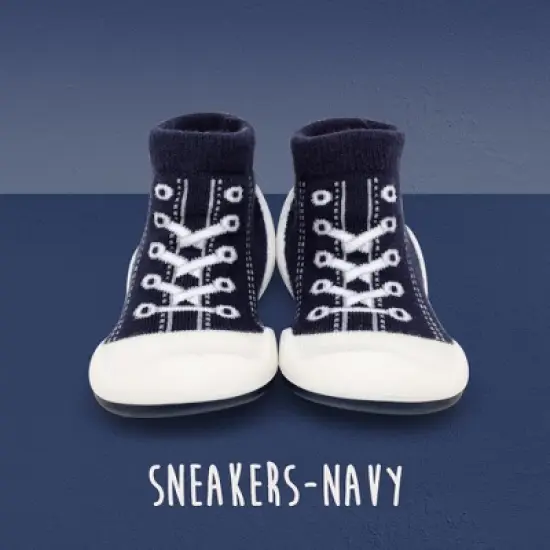Komuello Toddler First Walk Sock Shoes - Sneakers Navy image {10}