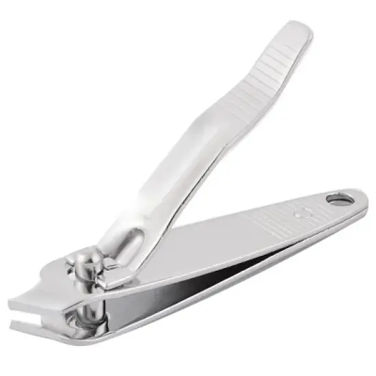 Unique Bargains Side Slant Edge Manicure Tool Finger Toe Nail Clipper Cutter Scissor Trimmer 6cm Silver image {3}