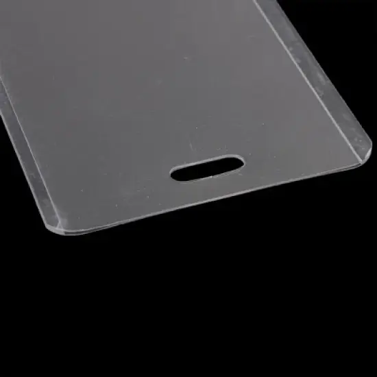 Unique Bargains Business Badge Vertical Plastic ID Card Holders Clear 3 Pcs image {3}