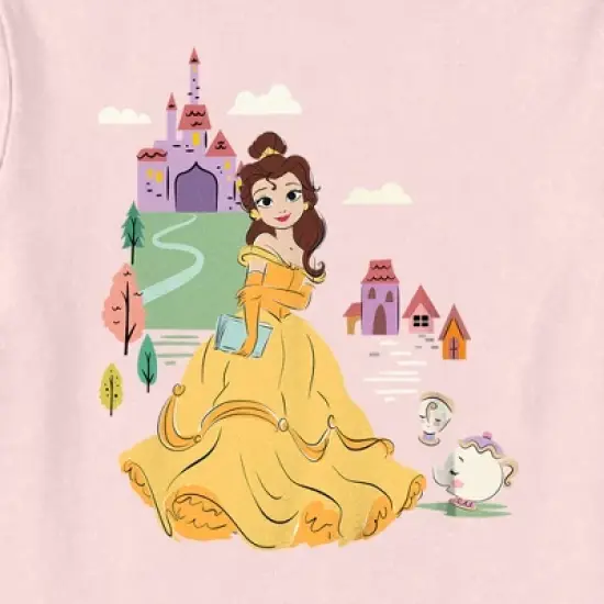 Toddler's Beauty and the Beast Cartoon Belle and Friends T-Shirt image {1}