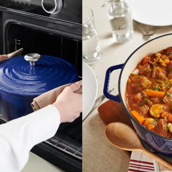 T-Fal 6qt Enameled Cast Iron Dutch Oven image {1}