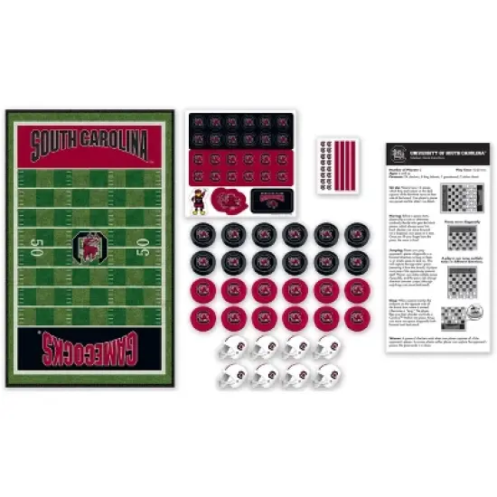 MasterPieces Officially licensed NCAA South Carolina Gamecocks Checkers Board Game for Families and Kids ages 6 and Up image {2}