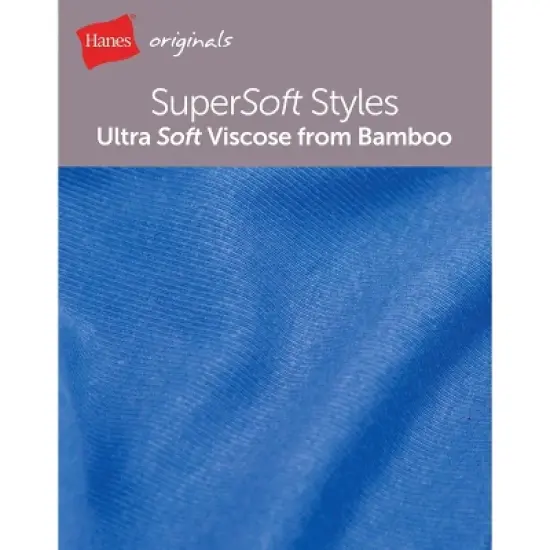 Hanes Originals Women's SuperSoft Comfywear Rib Banded Crop Top image {7}