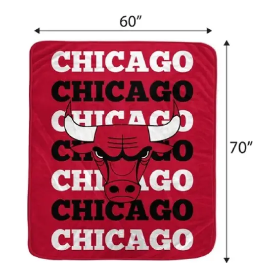 NBA Chicago Bulls Repeat Refresh Ultra Soft Blanket image {1}
