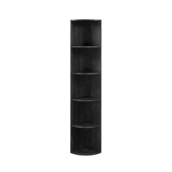FC Design 5 Tier Corner Bookcase Wooden Display Shelf Storage Rack Multipurpose Shelving Unit image {16}