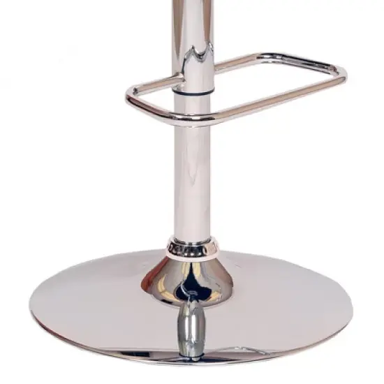 Adele Mid-Century Modern Adjustable Swivel Barstool - Armen Living image {5}