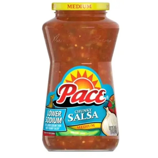 Pace Lower Sodium Chunky Medium Salsa, 16 oz Jar (Pack of 2) image {3}