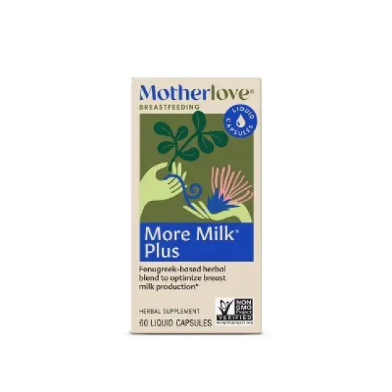 Motherlove More Milk Plus Vegan Capsules - 60ct Non-GMO Capsules image {2}