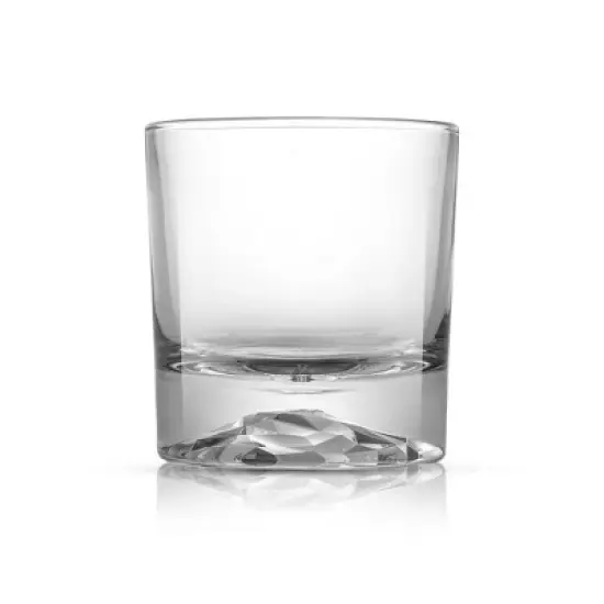 JoyJolt Radiant Crystal Whiskey Glass - Set of 4 Old Fashioned Crystal Glass - 10 oz image {4}
