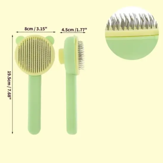 Unique Bargains Cat Head Style Pet Cleaning Brush image {1}