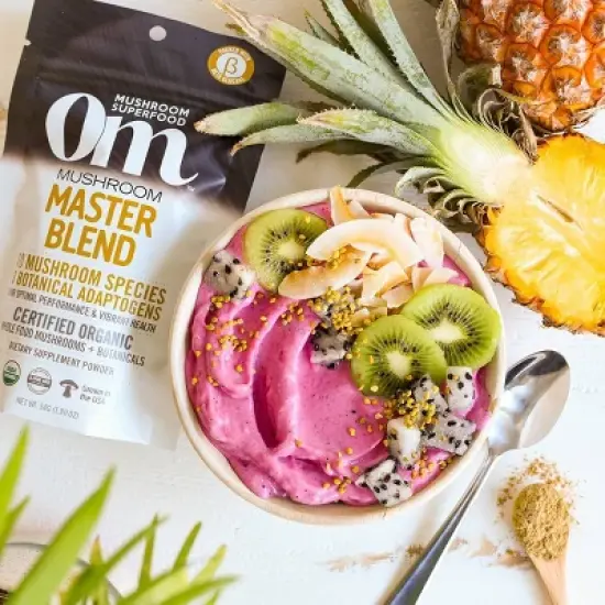 Om Mushrooms Master Blend Superfood Vegan Powder - 1.90oz image {2}