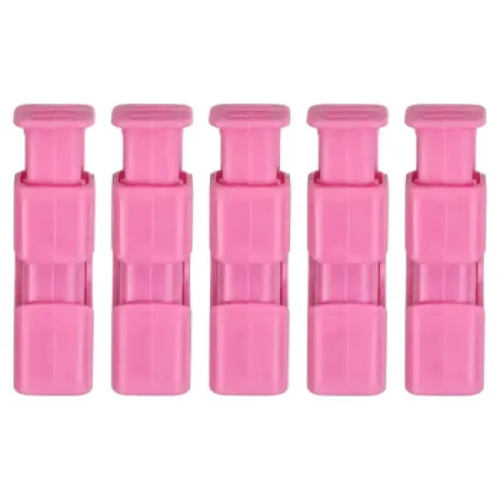 Unique Bargains Easy Squeeze Lock Bread Bag Cinch Clips 5 Pcs image {7}