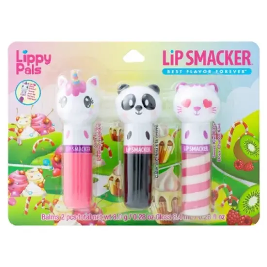 Lip Smacker Lippy Pal Lip Balm - Unicorn/Panda/Kitten - 0.54oz/3pk image {2}