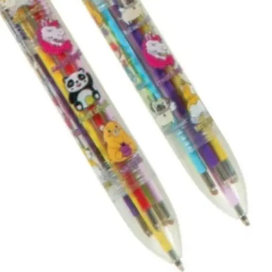 Adorkable Scented Pens (2 Pack) - 6 Colors & Scents, Retractable, Fun Designs (5.5 Inch) image {3}