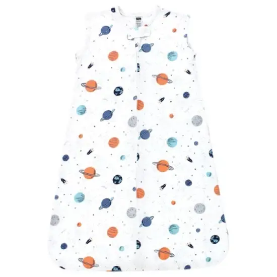 Hudson Baby Cotton Sleeveless Wearable Sleeping Bag, Sack, Blanket, Space image {2}