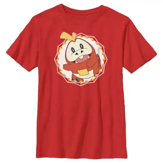 Boy's Pokemon Fuecoco Circle T-Shirt image {3}