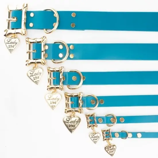 Buckle-Down Vegan Leather Dog Collar - Disney Lady and the Tramp LADY 194 Heart Charm image {4}