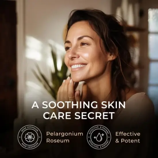 Gya Labs Rose Geranium Essential Oil for Skin - 0.34 Fl Oz - Rose Geranium Oil for Diffuser image {2}