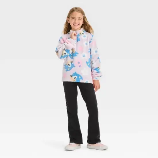 Girls' Sonic the Hedgehog Pullover Sweatshirt - Lavender image {2}
