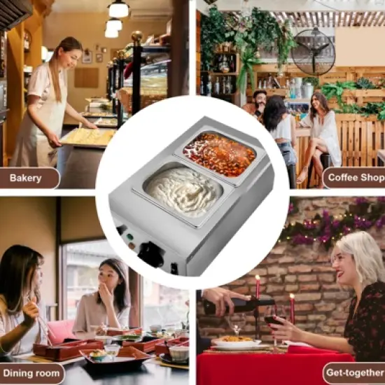 Chocolate Tempering Machine, Professional Chocolate Melter,  Chocolate Melting Machine with Lids image {6}