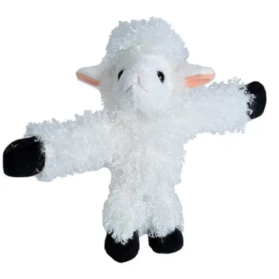 Wild Republic Huggers White Lamb Stuffed Animal, 8 Inches image {1}