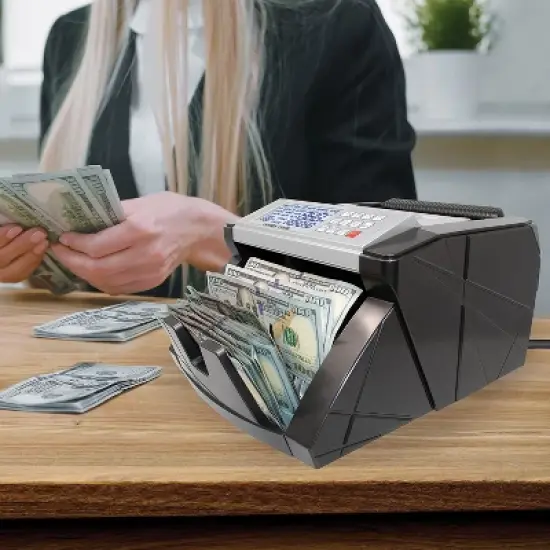 Nadex Coins&trade; V1800 Money Counter and Counterfeit Detector in Black image {7}