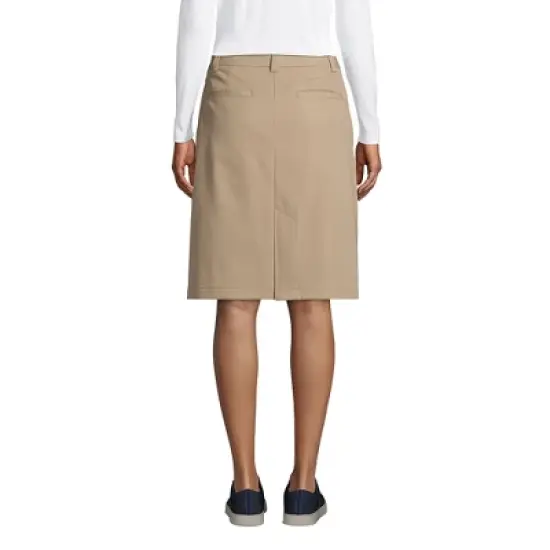 Lands' End Lands' End School Uniform Women's Active Chino Skort Top of the Knee image {1}