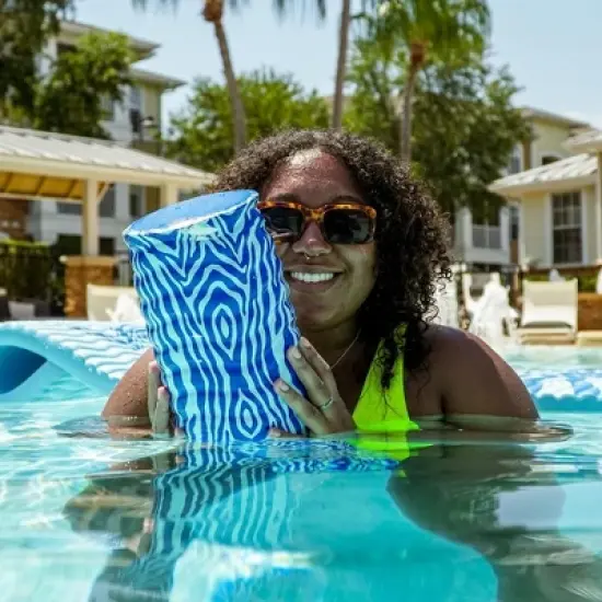 VOS Mega Foam Pool Wavy Noodle Effusion (KOVO Blue), Premium & Big, Super Soft Pool Noodle image {2}