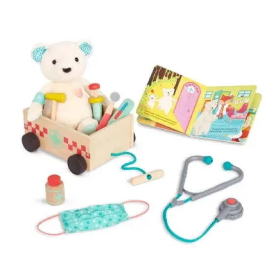 B. toys - Doctor Kit, Teddy Bear & Board Book - Bobby Bear Playset image {2}