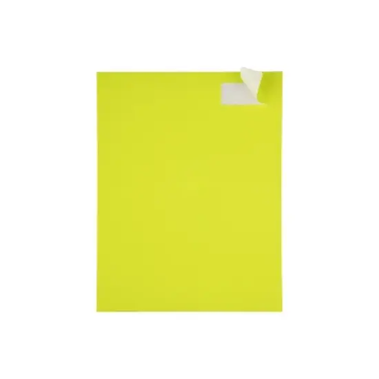 JAM Paper Laser/Inkjet Mailing Address Label 1" x 2 5/8" Neon Yellow 354328008 image {2}