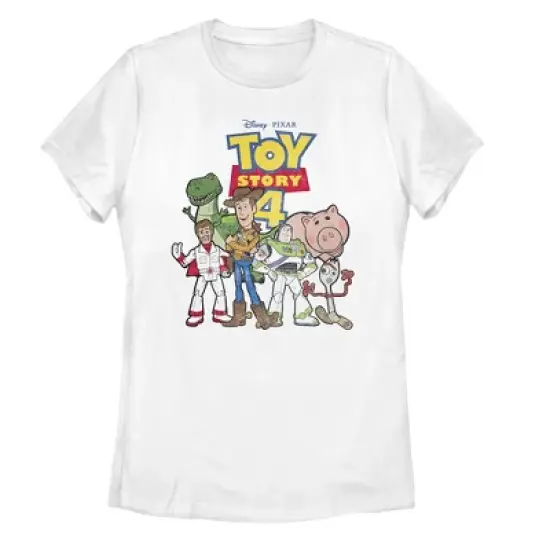 Women's Toy Story Character Logo Party T-Shirt image {3}