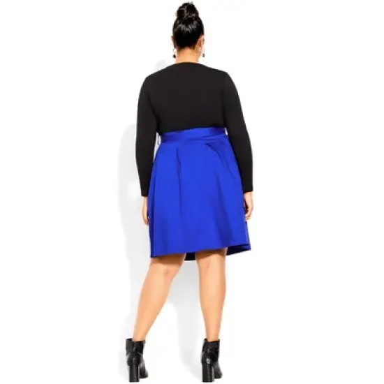 Women's Plus Size  Uptown Girl Dress - cobalt | CITY CHIC image {1}