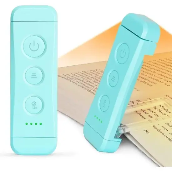 Link Clip On LED Book Light For Reading In Bed Flexible Head Portable&nbsp;Rechargeable&nbsp;Multiple Lighting Colors & Brightness For Adults & Kids image {9}