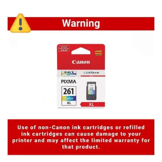Canon CL-261XL Ink Cartridge - Tri-Color: High Yield, Multiple Colors, Canon 260 Series image {2}