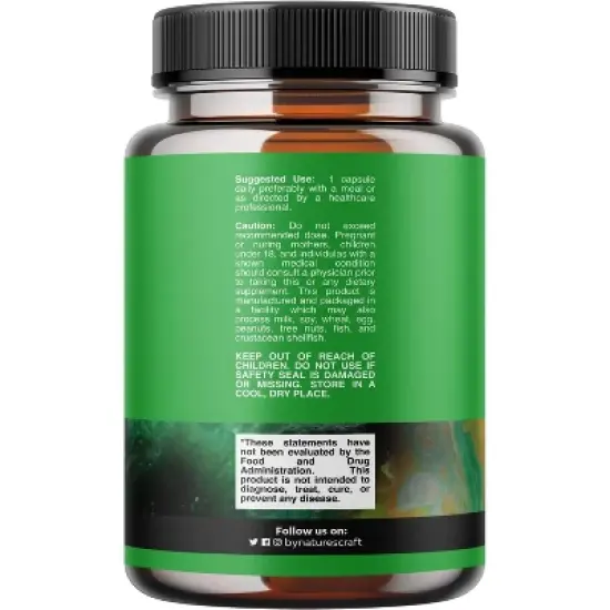 Yeast Free Selenium 200mcg Capsules, High Potency Selenium for Immunity Antioxidant & Thyroid Support Trace Mineral, Nature's Craft, 100ct image {2}