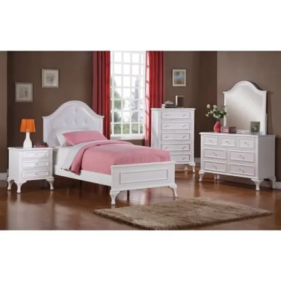 5pc Twin Jenna Panel Bedroom Set White - Picket House Furnishings image {5}