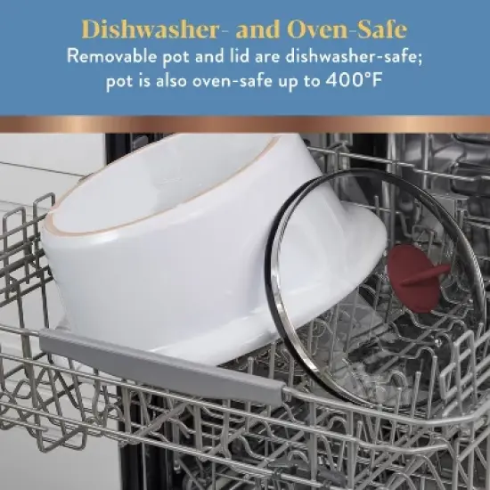 Crock-Pot 4.5qt Slow Cooker: Ceramic Stoneware, 3 Settings, Stay-Cool Handles, Dishwasher-Safe Parts image {2}