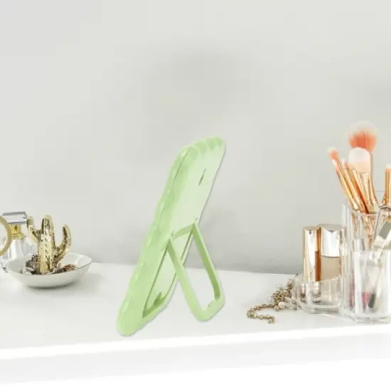 Unique Bargains Portable Rectangle Desktop Cosmetic Mirror 1 Pc image {2}